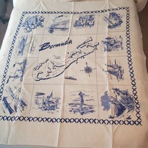 Vintage Bermuda tablecloth